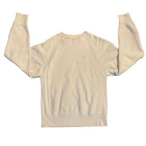 2000’s Champion Reverse Weave VTG Crewneck‎ Sweatshirt Off White Cream Size XS
